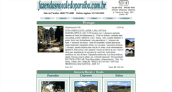 Desktop Screenshot of fazendasnovaledoparaiba.com.br